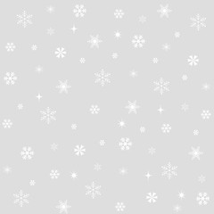 Christmas snowflakes pattern, greeting card.	