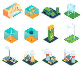 Isometric Renewable Sources Set