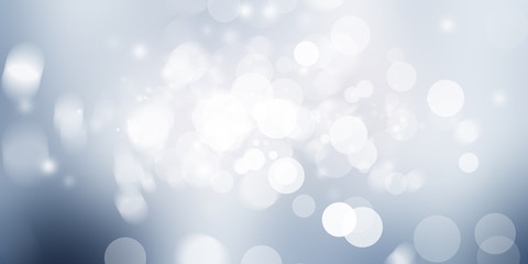 white and gray Christmas light with snowflake bokeh background, Winter backdrop wallpaper.