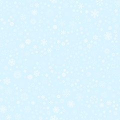 vector winter snow light seamless pattern