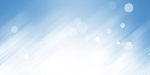 white bokeh blur background / Circle light on blue background / abstract light background - 305215792