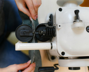 seamstress sewing workshop thread fabric