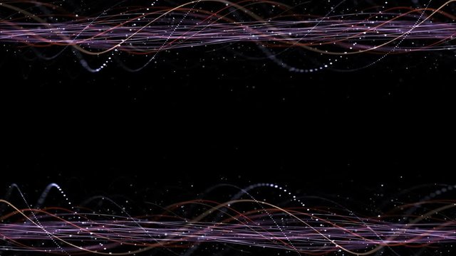 Intertwined Technology Fibers Animation Background, Loop, 4k