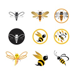 Bee Logo Template vector