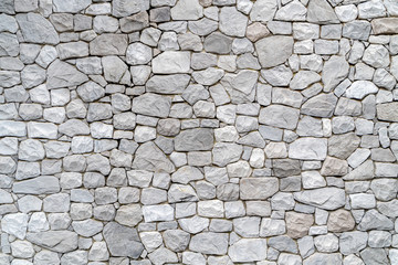 Natural rock stone wall