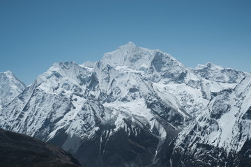 Fototapeta na wymiar langtang himal mountaion nepal