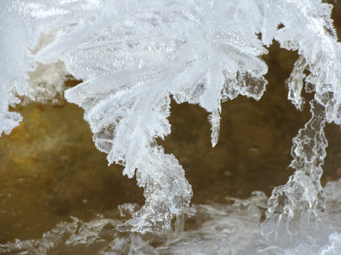 abstract picture with stone and ice formations