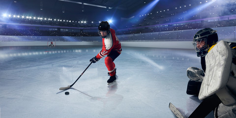 Fototapeta na wymiar Ice hockey.