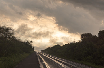 Rural landscape in cloudy and rainy day4