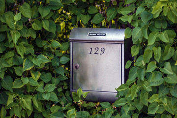 green mailbox, nacka, sweden stockholm