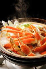 カニ鍋　Japanese style crab hot pot