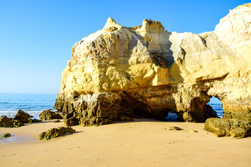 Beach in the Algarve (Portugal), Praia da Roja. 