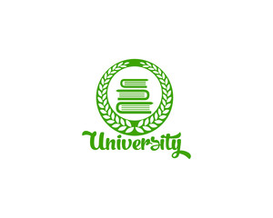University Logo Design Template Vector