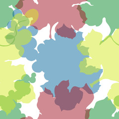 Vector Grape berry healthy food. Black and white engraved ink art. Seamless background pattern.