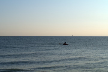 fishing in sea,horizon,sky,view,calm,water,seaside,