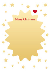 クリスマスの背景素材13ハート付き