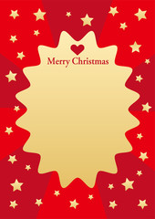 クリスマスの背景素材19ハート付き