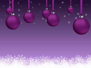 Fond dans les tons violets pour carte de Noël ou fêtes de fin d'année 