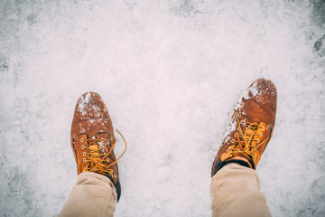 Shoes In The Snow