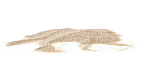 Pile of sand isolated on white background © domnitsky