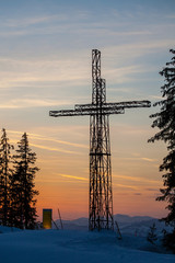 Gipfelkreuz auf der Kemahdhöhe