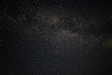 The milky way in the night sky