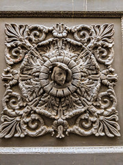 Decorative element on an Italian gate