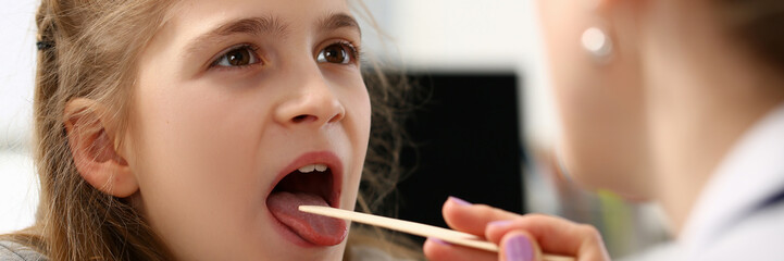 A small little child on a doctor's examination