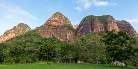 Mountain  and forest at Amboro park in Bolivia.
