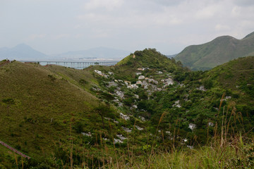 Fototapeta na wymiar Sea view from Lantau island, Hong Kong