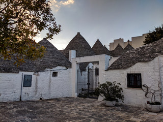 Trulli houses in Alberobello city, Apulia, Italy.