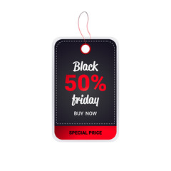 black friday price tag discount badge holiday shopping concept big sale label advertising campaign vector illustration