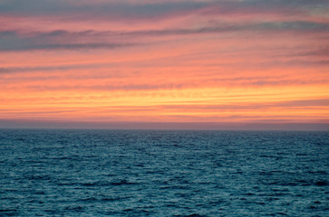 Dramatic colorful susnet in Alaska