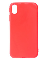 red leather smart phone case