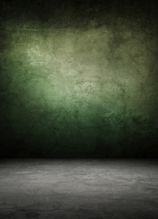 empty room with colored wall (concrete).