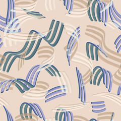 Abstract seamless pattern with swirl shapes.