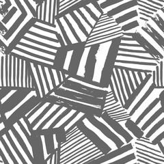 Dazzle  seamless abstract pattern drawn by brush - 305245114