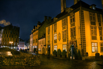 Obraz premium Riga's christmas streets. Latvia. 