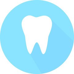 Healthy lifestyle and dental care. Isolated flat vector illustration. tooth Vector can be used as tooth Icon Image, logo,  Icon Sign, Icon Flat, design, icon app.  EPS 10