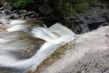Water drop in the Aragonese Pyrenees, Ordesa Valley, Spain