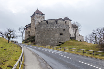 Fototapeta na wymiar Medieval castle in Vaduz, Liechtenstein
