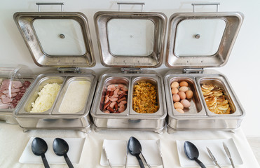 catering table in restaurant