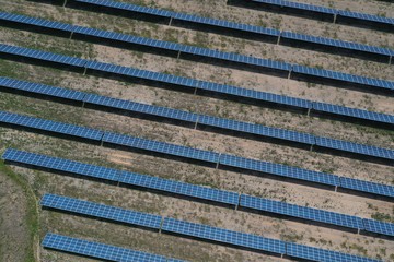Solar power plant for the production of