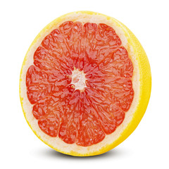 grapefruit slice isolated