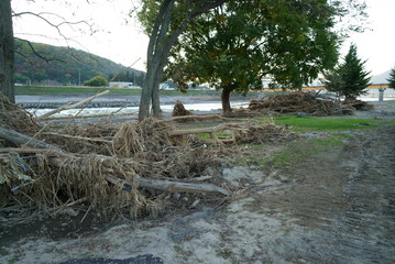 Typhoon damage in Ueda City