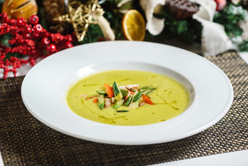 cream soup with vegetables