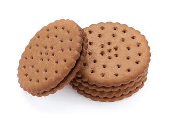 round cookie isolated