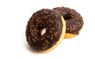 icing donut isolated