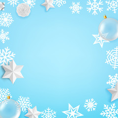 Fototapeta na wymiar Christmas decoration elements vector composition