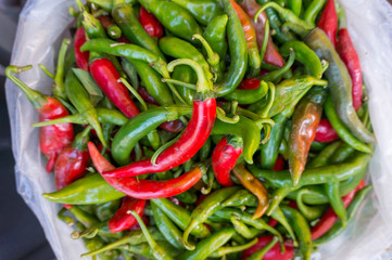 Autumn Color Pumpkins im Whole Foods Market.  Raw vegetables and fruits background. Healthy organic food concept